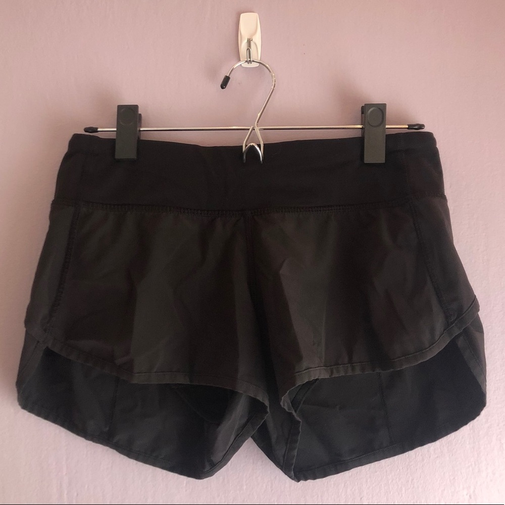 lululemon speed up short 2.5’’ black size four